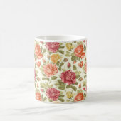 美しいフローラスケッチコーヒーマグ コーヒーマグカップ (中央)