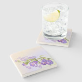 美しいフローラストーンコースター ストーンコースター (横)