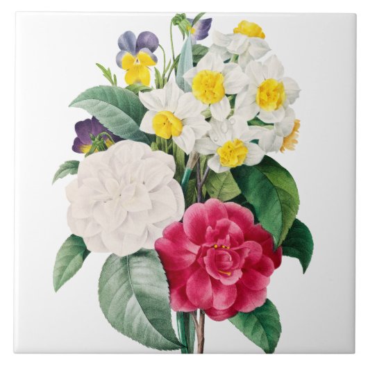 美しいフローラセラミックタイル タイル (正面)