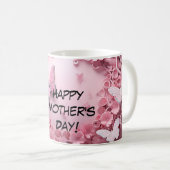 美しいフローラデザインコーヒーマグ コーヒーマグカップ (正面右)