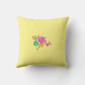 美しいフローラデザイン化粧枕 クッション (裏面)