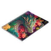 美しいフローラドラゴンノート ノートブック (左側)