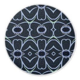 美しいフローラネイビーキャビネットプル セラミックノブ