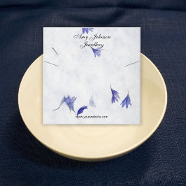 美しいフローラネックレスディスプレイカード スクエア名刺