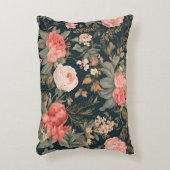 美しいフローラバラ花 アクセントクッション (正面(垂直))
