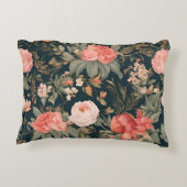 美しいフローラバラ花 アクセントクッション (裏面)