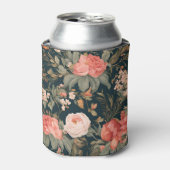 美しいフローラバラ花 缶クーラー (缶正面)