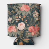 美しいフローラバラ花 缶クーラー (正面)