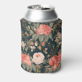 美しいフローラバラ花 缶クーラー