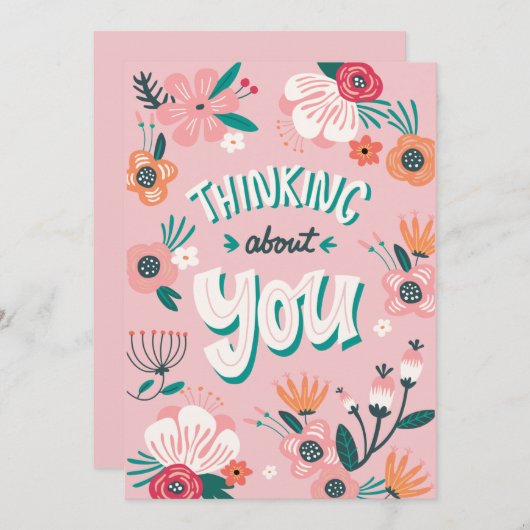 美しいフローラバレンタインデーのグリーティングカード シーズンカード (正面/裏面)