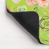 美しいフローラパーソナライズされたサボテン マウスパッド (コーナー)