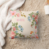 美しいフローラピローエレガントホームデコル クッション (ブランケット)