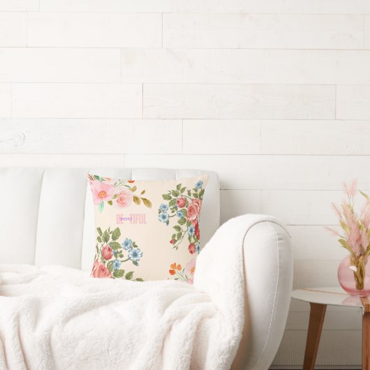 美しいフローラピローエレガントホームデコル クッション (ソファ)