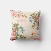 美しいフローラピローエレガントホームデコル クッション (正面)
