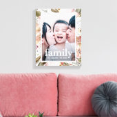 美しいフローラファミリータイポグラフィ写真 キャンバスプリント (インサイチュ (リビング))