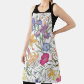 美しいフローラフィールドヴィンテージイラストレーション エプロン (インサイチュ)