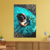 美しいフローラフォトオーバーレイ写真の追加 キャンバスプリント (インサイチュ (リビング))