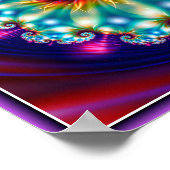 美しいフローラフラクタル ポスター (角)