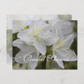 美しいフローラブライダルシャワー招待状 インビテーションポストカード (正面/裏面)