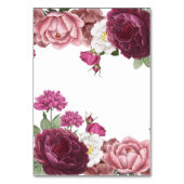 美しいフローラブルゴーニュ結婚ーズ テーブルナンバー (裏面)