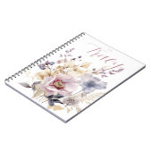 美しいフローラブーケカスタムー ノートブック (左側)