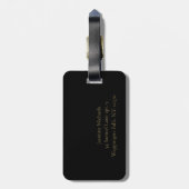 美しいフローラプリントラゲージタグ ラゲッジタグ (裏面縦)