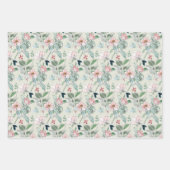 美しいフローラプリントラッピング紙シート ラッピングペーパーシート (正面3)