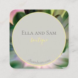 美しいフローラプリント名刺 スクエア名刺