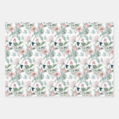 美しいフローラプリント ラッピングペーパーシート (正面3)