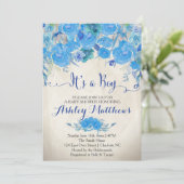 美しいフローラベビーシャワー招待状、ベビー 招待状 (スタンド正面)