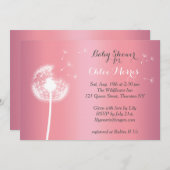 美しいフローラベビーシャワー招待状 招待状 (正面/裏面)