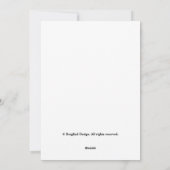 美しいフローラボホホワイトピンクチューリップ誕生日 シーズンカード (裏面)