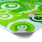 美しいフローラポスターまたはプリント虹彩の花 ポスター (角)