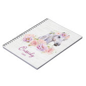 美しいフローラポニーDIY名 ノートブック (左側)