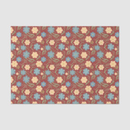 美しいフローラモダンパターン – 赤 薄葉紙