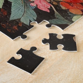 美しいフローラモチーフのキジ鳥パズル ジグソーパズル (側面)