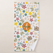 美しいフローラモノグラガーリーム白フェミニン バスタオル (バスタオル)