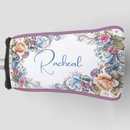 美しいフローラモノグラムのゴルフヘッドカバー ゴルフヘッドカバー