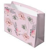 美しいフローラライトピンクカメラ ラージペーパーバッグ (裏面アングル)