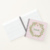 美しいフローラリース ノートブック (内部)