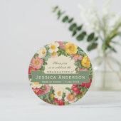 美しいフローラリースCC1127卒業パーティー 招待状 (スタンド正面)