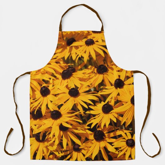 美しいフローラルドベキアオレンジコンフォローア エプロン (正面)