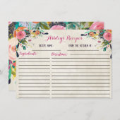 美しいフローラレシピカード (正面/裏面)