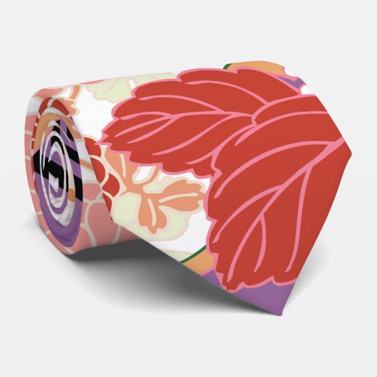 美しいフローラヴィンテージパタ日本のーン ネクタイ (ロール)