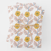 美しいフローラ包装紙 ラッピングペーパーシート (インサイチュ)