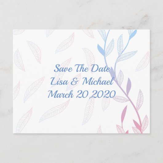 美しいフローラ枠 案内ポストカード (正面)