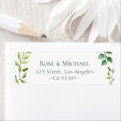 美しいフローラ植物住所 シール (インサイチュ)