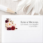 美しいフローラ植物住所 シール (インサイチュ)