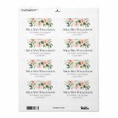 美しいフローラ植物住所 シール (フルシート)