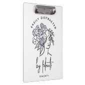 美しいフローラ気の散った庭師パーソナライズされた クリップボード (右)